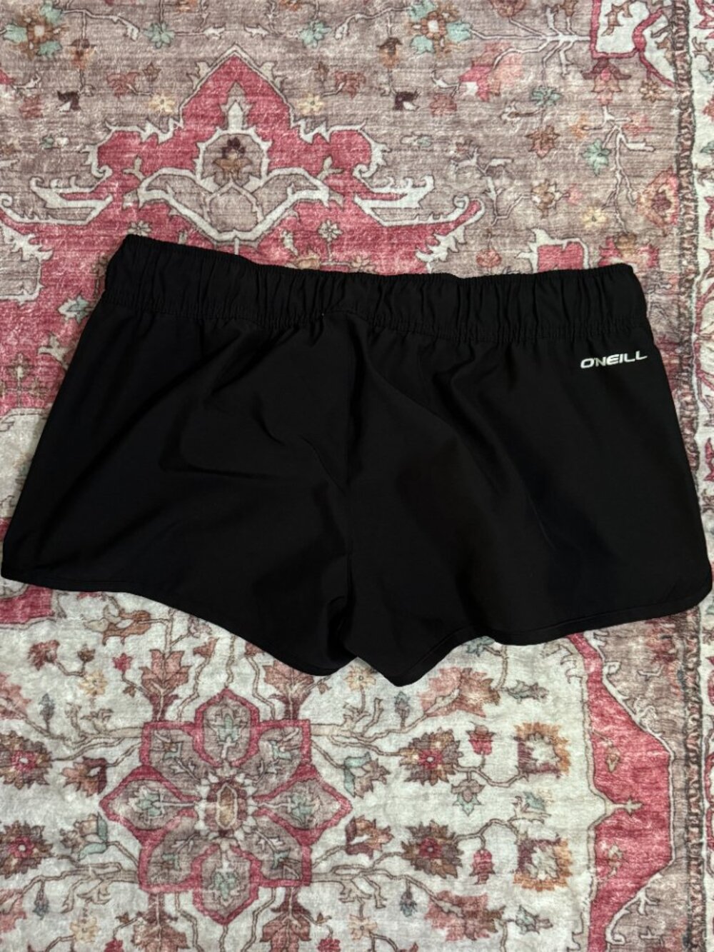 O'Neill Hyperfreak Women's Large Black Board Shorts, Elastic Drawstring - Picture 5 of 7